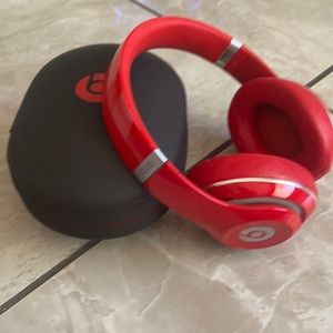 Red Studio Beats headphones